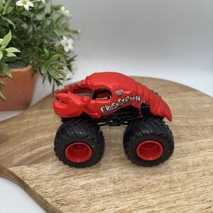 Monster Jam Hot Wheels CrushStation Red Monster Truck Big Wheels Mattel Replacem